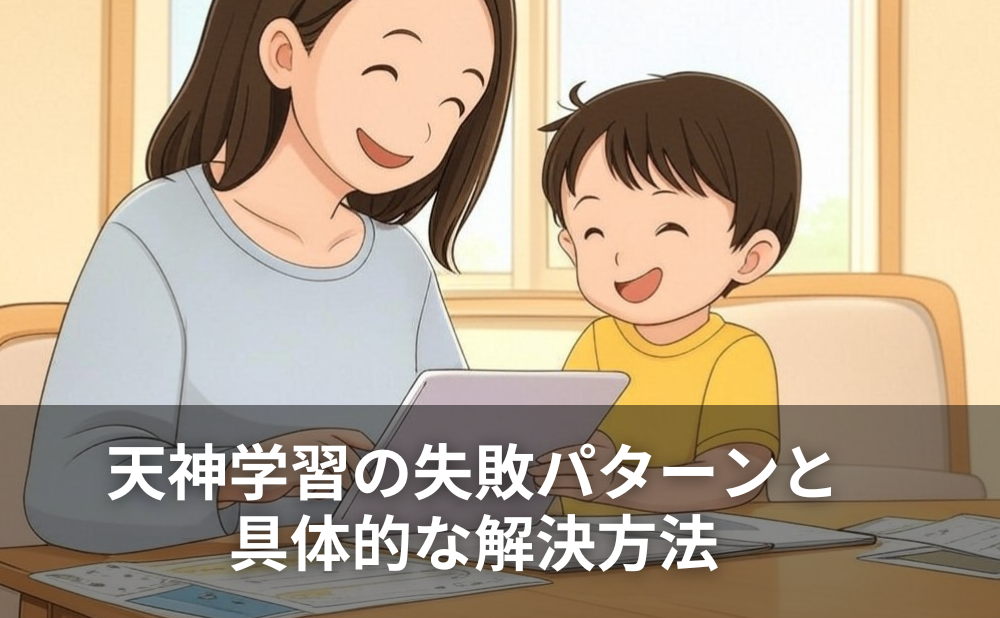 天神学習の失敗パターンと具体的な解決方法